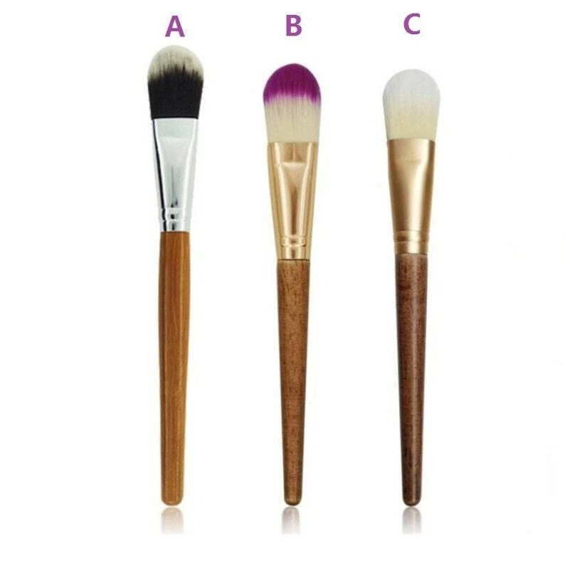 Customize Your Logo-Face pack Brush Wood Handle Fibre Bristle Makeup Tool - Image 2 of 4