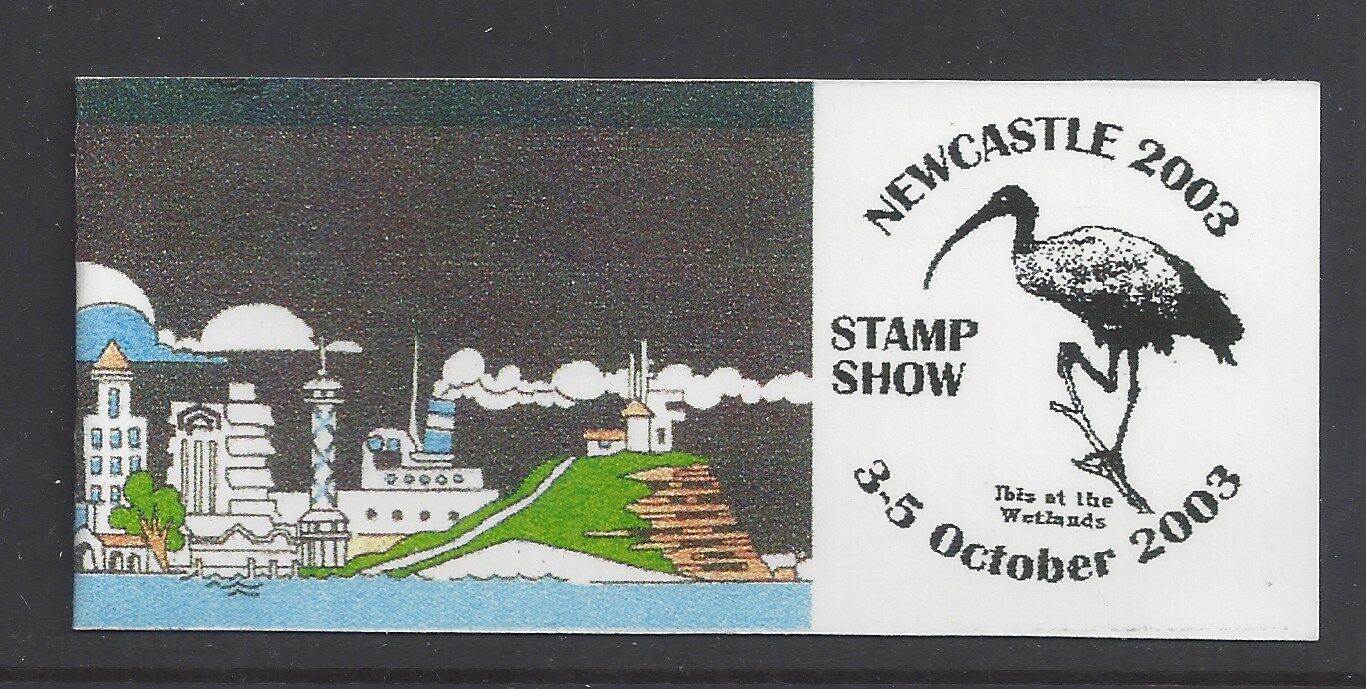 2003 Newcastle Stampshow Booklet Kangaroo  Tab Stamp UB22a