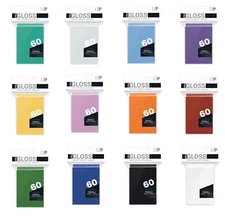 Ultra Pro SMALL Sized PRO GLOSS Deck Protectors 60 Count Pack - Choose Colors