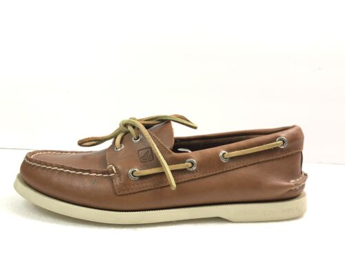 Sperry Top-Sider Authentic Original Boat Shoes Tan US Men’s Size 8 Wide 0532002
