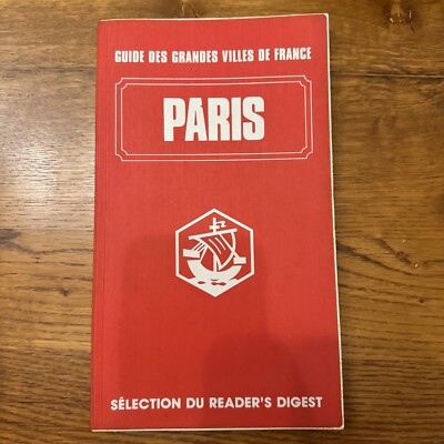Road map Map   PARIS - Guide des Grandes ville de France - French Map