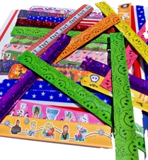 48 PCS Assorted Slap Bracelets Wristbands for  Party Favors