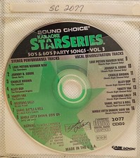 SC2077 50'S 60'S PARTY   SOUND CHOICE KARAOKE  CDG RARE LOT SC
