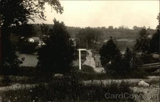 Maine ME General View of Town Original Vintage Real Photo Postcard RPPC