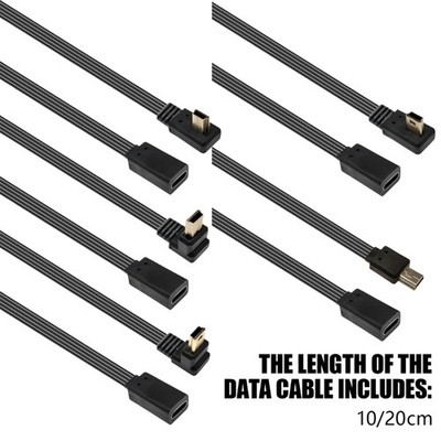 Type C Female to Mini USB Male Cable Wire Support 480Mbps Data for Easy Access