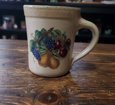 Monroe Salt Works of Maine Stoneware Pottery Mug Northern Fruits Salt Glaze