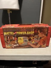 Vintage 1964 Mattel Real Power Shop Woodworking Jr. Power Tool w/Case ~ Tested!!