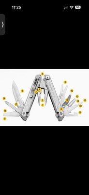 Leatherman FREE P2 Multitool Stainless Model 832636 Discontinued W Sheath Sealed