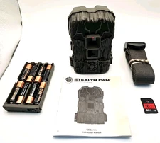 Stealth Trail Cam Camera STC-QS18 V2 - Camera BUNDLE Strap Batts SD Card
