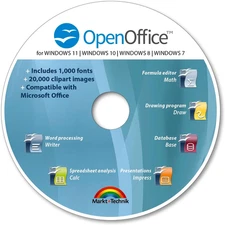 Office Suite 2025 Edition CD DVD 100% Compatible with Microsoft® Word® and Excel