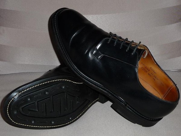 Men Joseph Cheaney Heels Black Leather 44