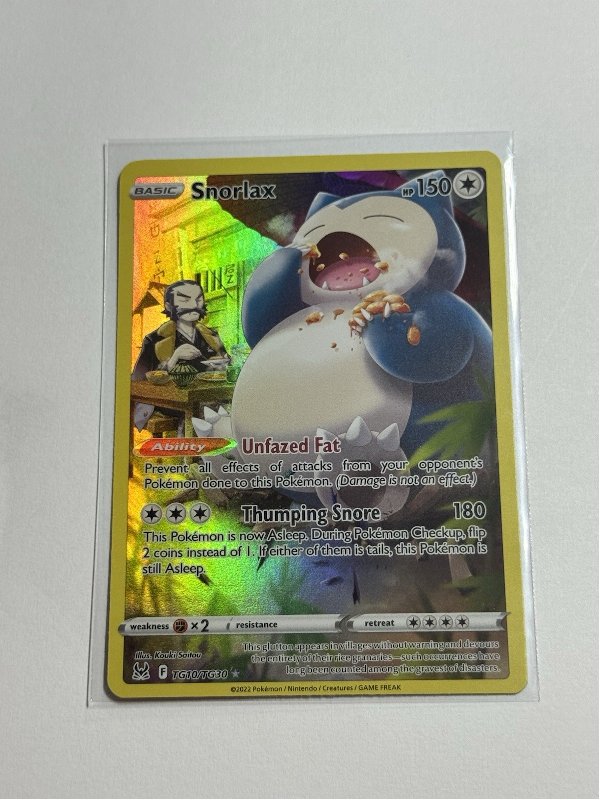Snorlax TG10/TG30 Pokemon SWSH11: Lost Origin Trainer Gallery Holo Ultra Rare NM