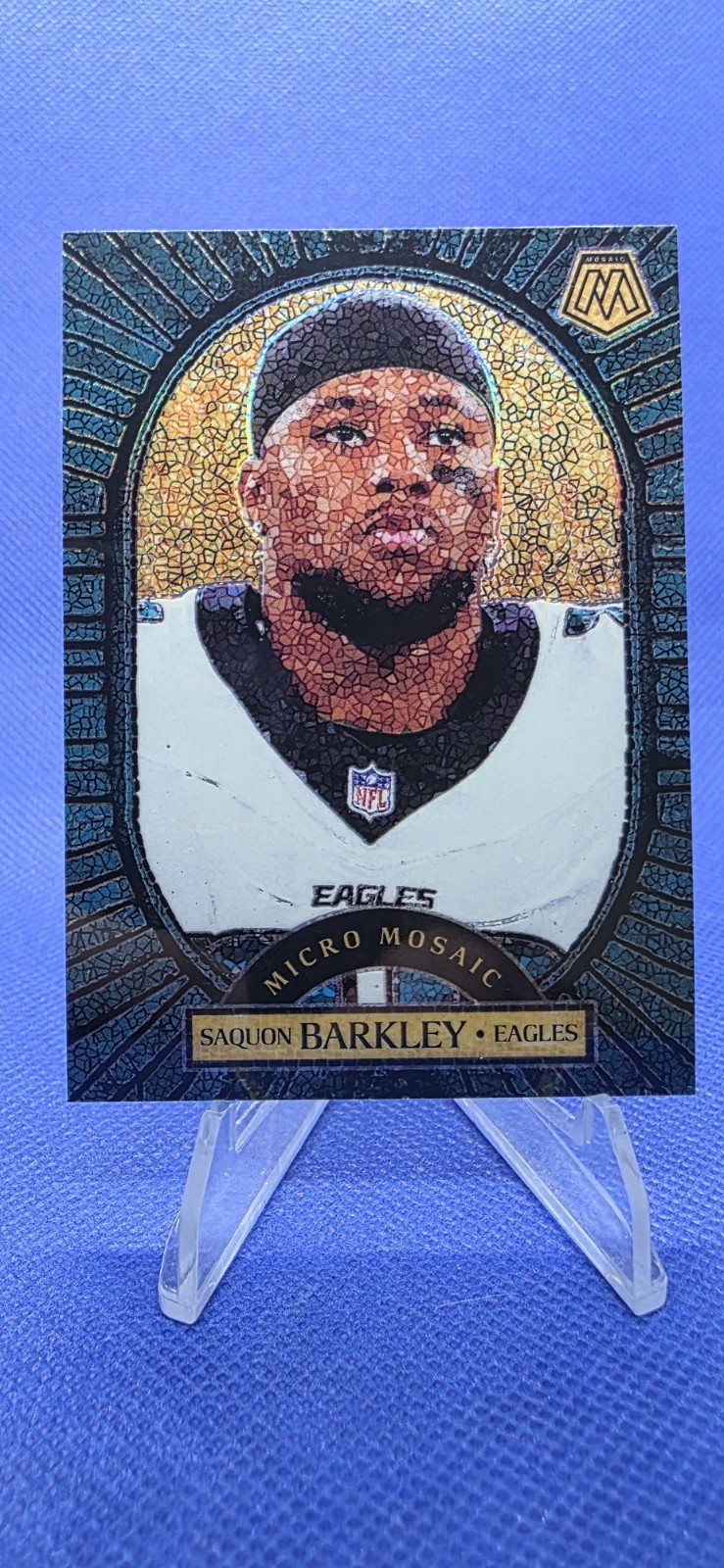 2025 Panini mosaic football SAQUON BARKLEY MICRO MOSAIC card No. 5
