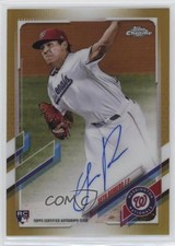 2021 Topps Chrome Rookie Auto Gold Refractor 21/50 Seth Romero #RA-SR Auto 4l3