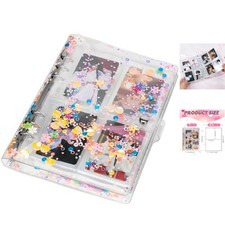 A5 K-Pop Photocard Binder with 200 Pockets  Movable Sequins - Stylish Storage