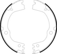 Hella Bremsbackensatz Feststellbremse Handbremse Hinten 8DA 355 051-211