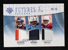 2009 Ultimate Collection 9/25 Chris Wells Glen Coffee Knowshon Moreno Patch 0c6