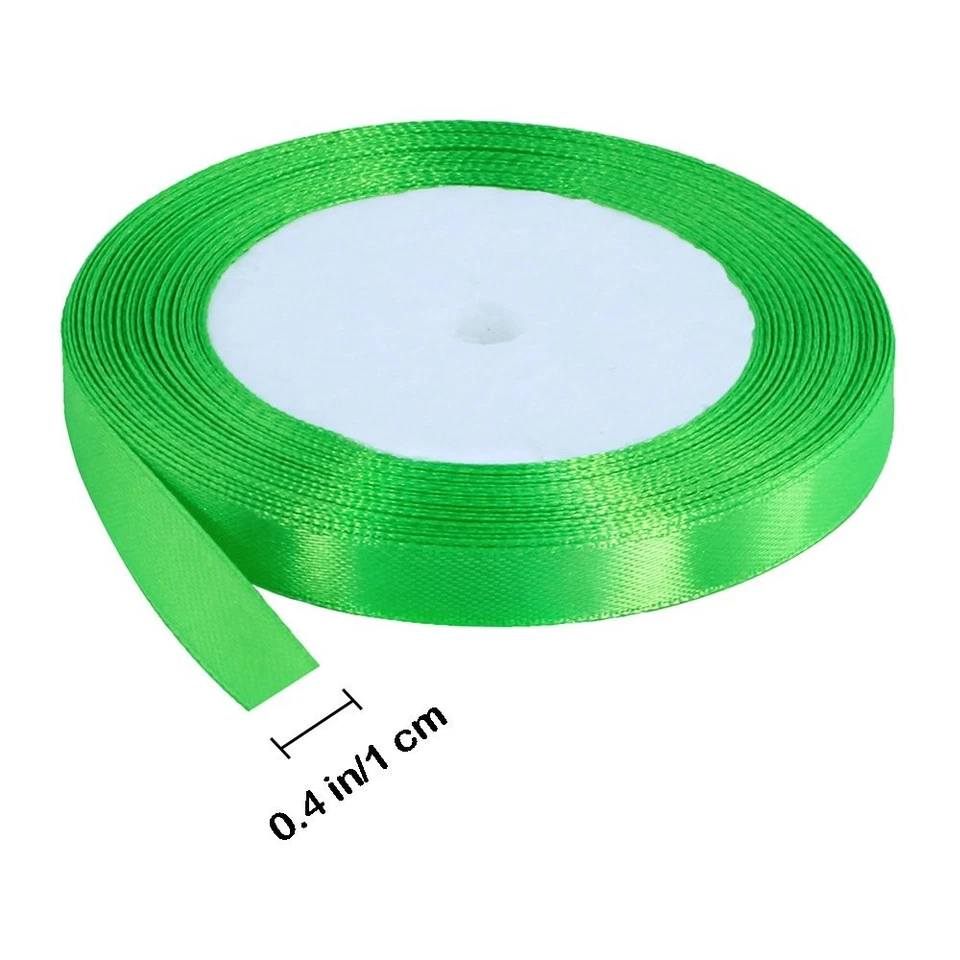 16 Colors Silk Satin Fabric Ribbon - 2/5" Wide, 25 Yard/roll, 16 Rolls - Sati... - Image 3 of 4