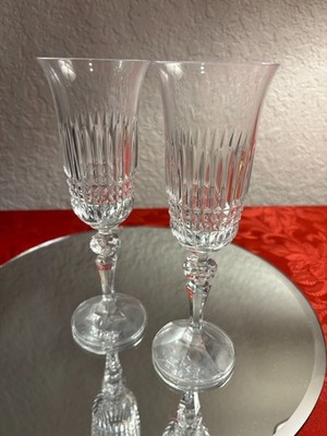 Stratford Bohemia Crystal Crystalex 8 1/8  Cordial Goblet Glass Set of 2