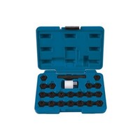 Laser Tools Sicherungs-Radmuttern SchlüSsel Set 22 Stk. - FüR Audi 6232