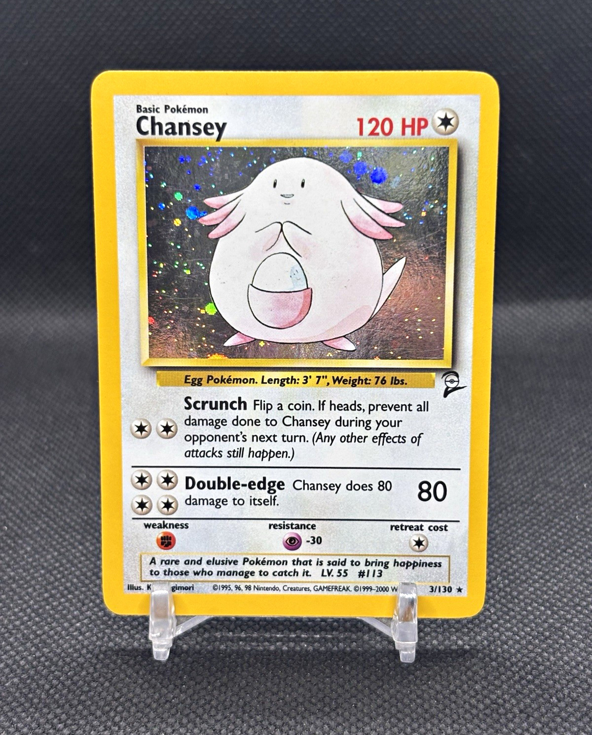 Chansey 3/130 Base Set 2 Holo Rare