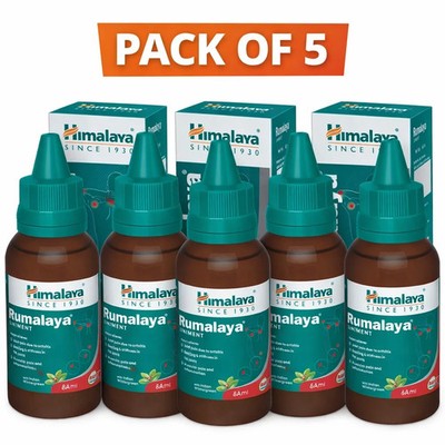 Himalaya Rumalaya Oil 60ml Helps maintain joint comfort Pack of 5 Free Shipping