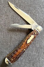 OLD VINTAGE SCHRADE WALDEN HALF TRAPPER KNIFE