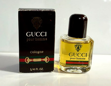 Mens Vintage GUCCI Pour Homme Cologne .25oz 1/4 oz Miniature Mini Size Rare