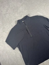 Tasc Performance Mens Size XL 1/4 Zip Apex Fleece Pullover Black