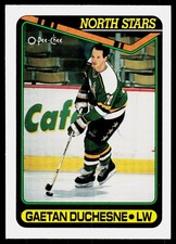 1990-91 O-Pee-Chee Gaetan Duchesne #319 Minnesota North Stars