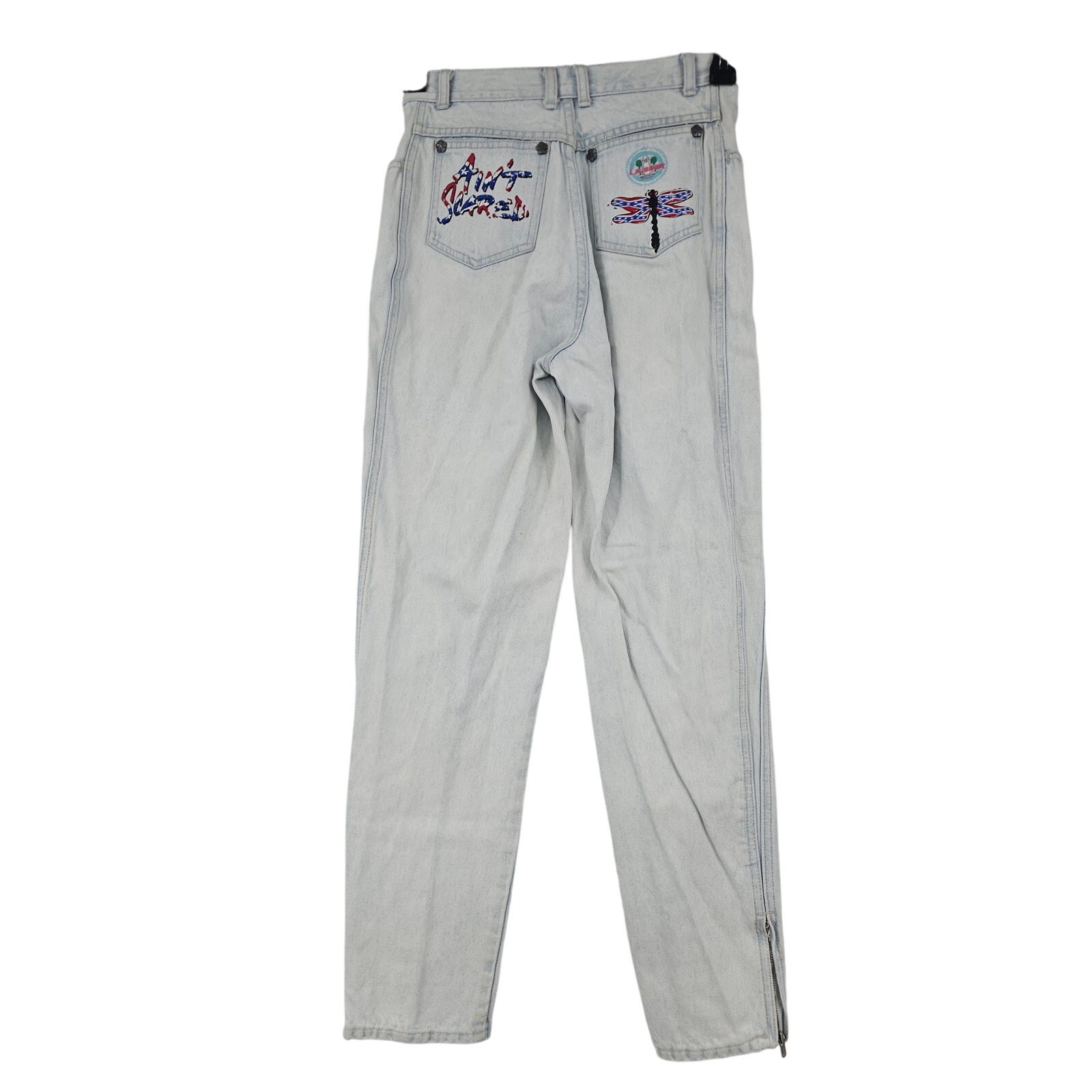 Vintage 90's L.A. Gear Bleached High Waist Tapered Mom Country Dixie Jean 9 /27 image 2