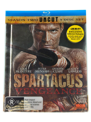 Spartacus Vengeance Season Two Uncut Blu-Ray Collector's Packaging