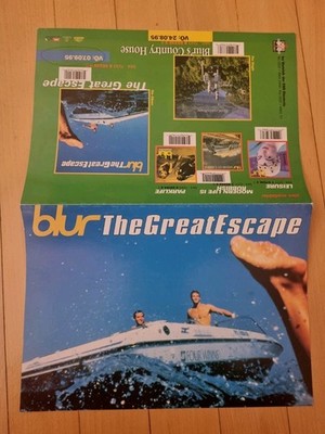 BLUR - ''THE GREAT ESCAPE''  GERMAN PROMOTION-FOLDER 1995 42cmx30cm  LIKE NEW  !!