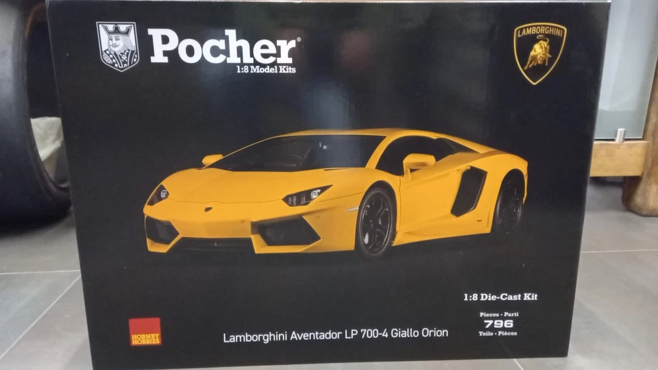  POCHK119 Pocher Lamborghini Aventador LP 700-4 2011 Giallo Orion 1/8 - Immagine 4 di 4