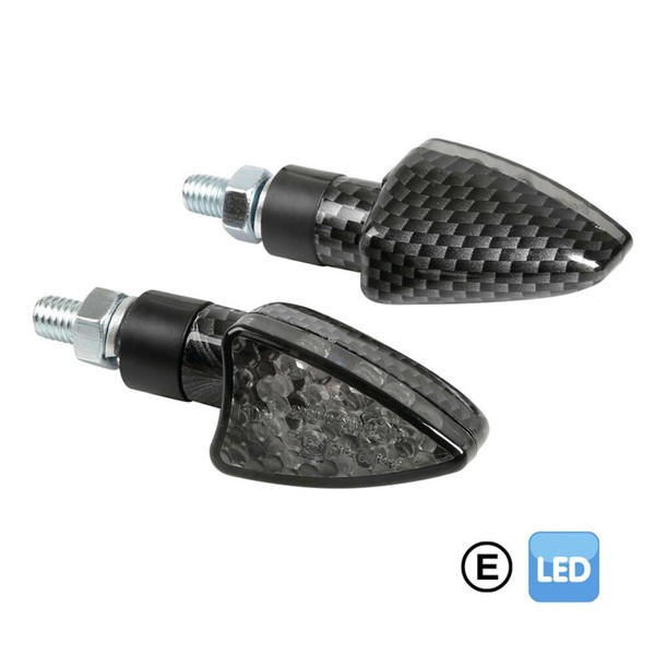 Blinker Mit LED Lampa Arrow-2 12V Kohlenstoff FüR Motorrad Ersatzteile ZubehöR-image