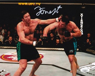 Forrest Griffin autographed signed 8x10 photo UFC JSA COA Stephan Bonnar