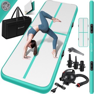 RETOURE Air Matte Track Turnmatte aufblasbar Tumbling Gymnastikmatte 300x100x10