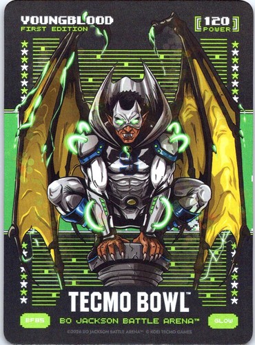 Bo Jackson Battle Arena Tecmo Bowl Youngblood Glow Battlefoil SSP Bryce Young