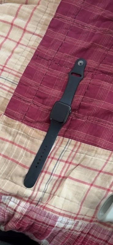Apple Watch with black band