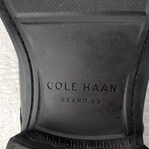 Cole Haan Grand OS Mens Size 10.5 M Black Leather Oxfords Cap Toe Shoes #C28881 - Picture 8 of 9