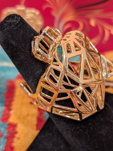 Panthère Ring 18kt Gold Giant Caged Panther Sz56 7½ Ladies Men's Unisex 24gr - Picture 7 of 17