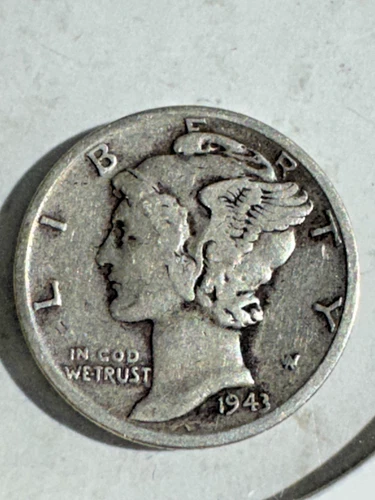 1943-S Mercury Dime 10C Fine (F) Condition