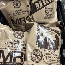 Three Random Meals MRE U.S. Military Ready to Eat Meals INSP 2025-2027