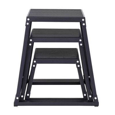 Uimoso 12/18/24 Inch Plyometric Jump Box Fitness Exercise Plyo Box Step Cross