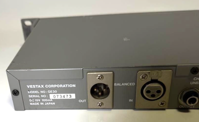 Vestax GE-30 Graphic Equalizer Effect Rack AC100V | eBay