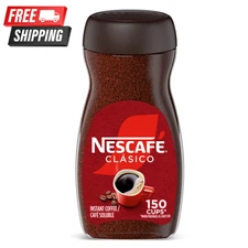 Nescafé Clasico Dark Roast Instant Coffee, 10.5 oz