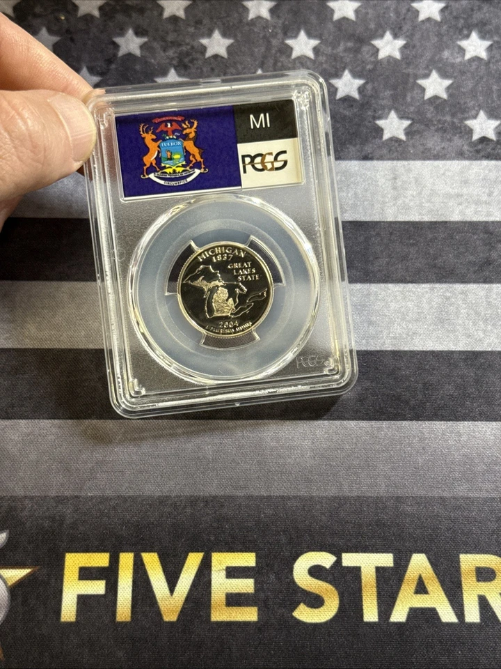 2004 S 25C Clad Michigan Quarter PCGS PR70DCAM - Image 4 of 4