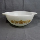 Vintage Pyrex Butterfly Gold #443 2-1/2 Qt Cinderella Mixing Nesting Bowl Nice !