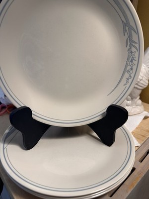 ( 6 ) CORELLE BLUE LILY DINNER PLATES 10 1/4  