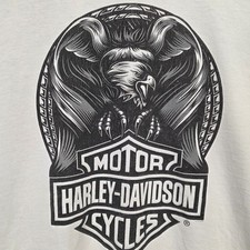 Vintage Whiskey River Harley Davidson T Shirr, Size XL Made In USA